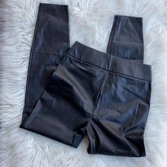 J.Crew Black Pleather High Rise Leggings Size XS - Picture 5 of 8